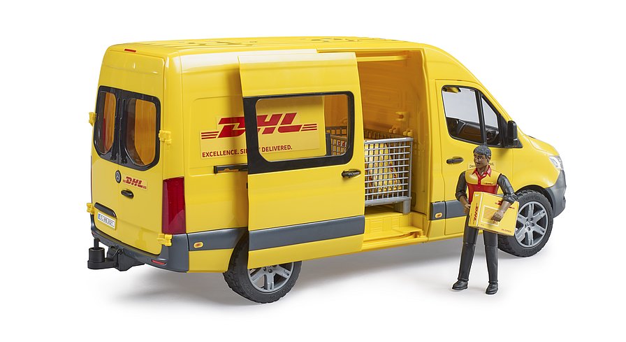 BRUDER MB SPRINTER DHL CON PERSONAGGIO 02671