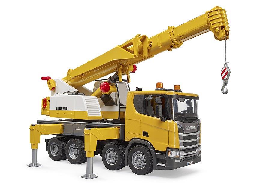 BRUDER SCANIA SUPER 560R AUTOGRU LIEBHERR CON MODULO LUCI E SUONI 3571