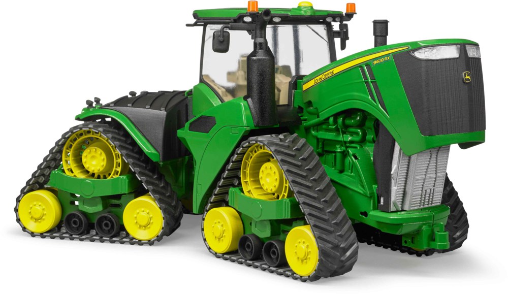 BRUDER TRATTORE JOHN DEERE 9620RX CON CINGOLI 4055<br />