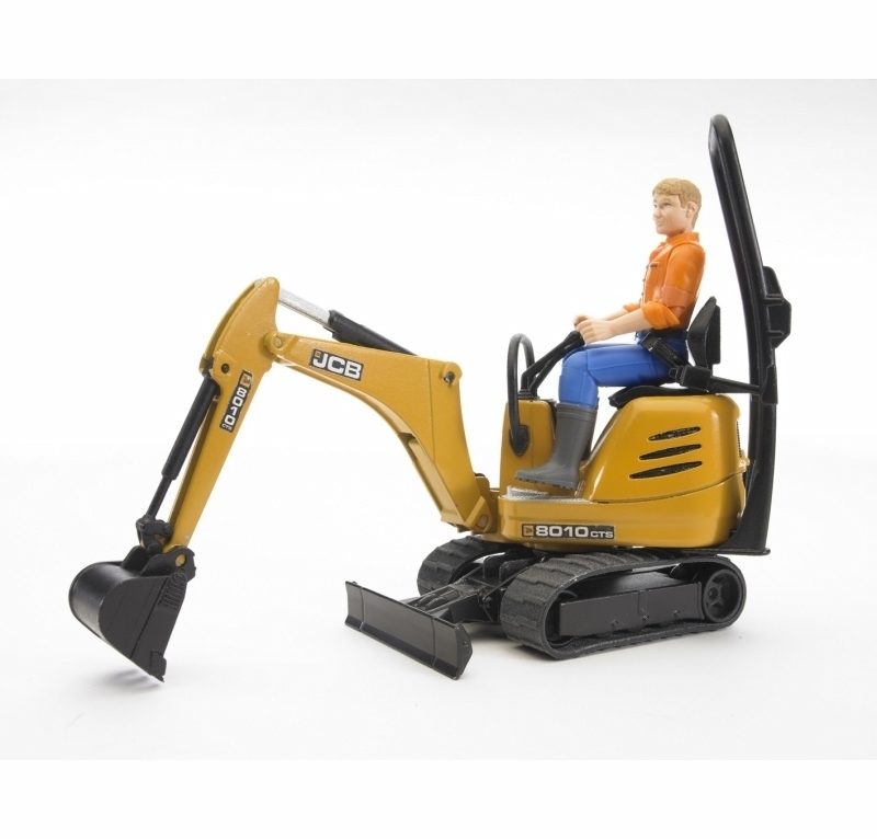 BRUDER JCB MICRO ESCAVATORE 8010 CTS CON FIGURA 62002