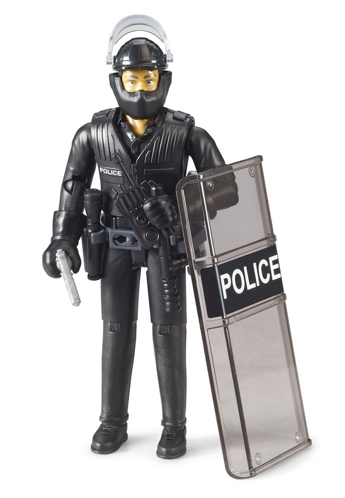 BRUDER POLIZIOTTO FORZE SPECIALI CON ACCESSORI 62151