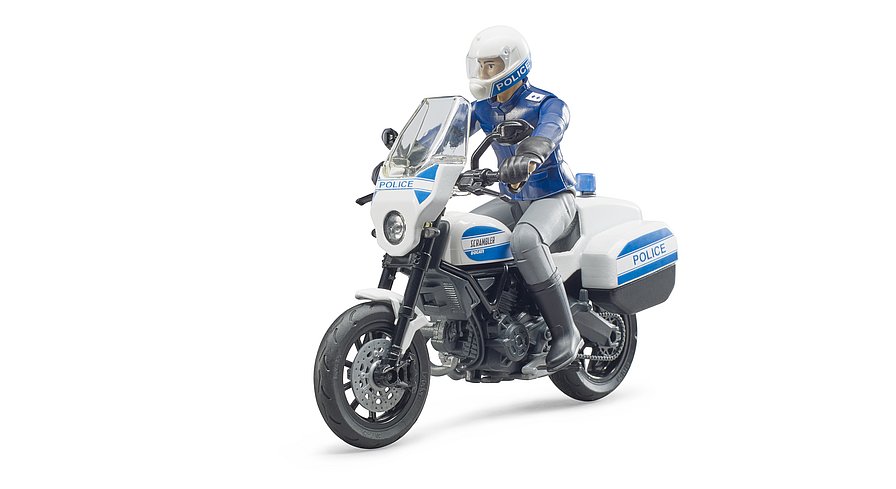 BRUDER  MOTOCICLETTA DELLA POLIZIA DUCATI SCRAMBLER 62731