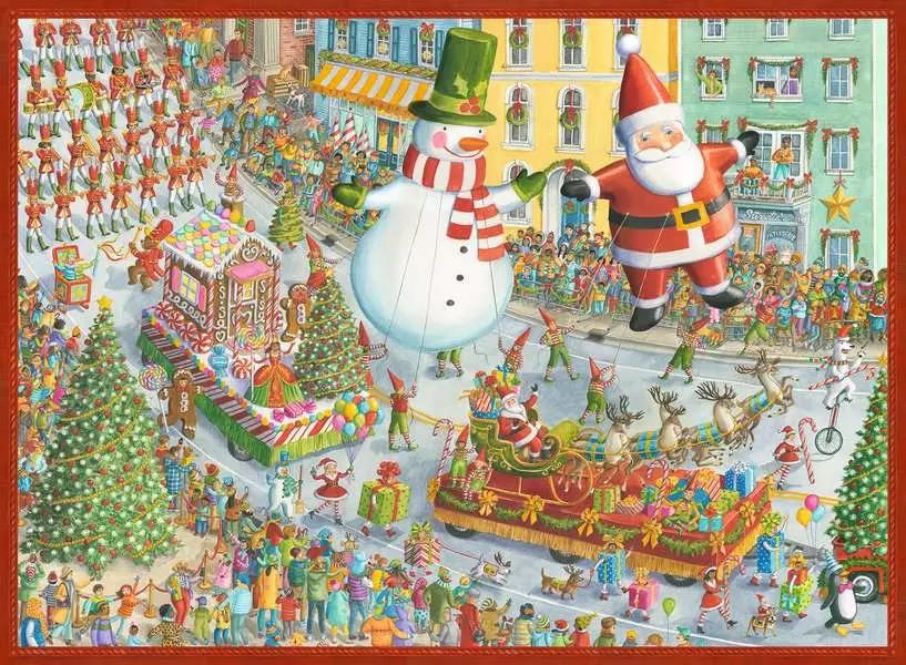 RAVENSBURGER PUZZLE HERE COMES CHRISTMAS! 500 PZ 00382