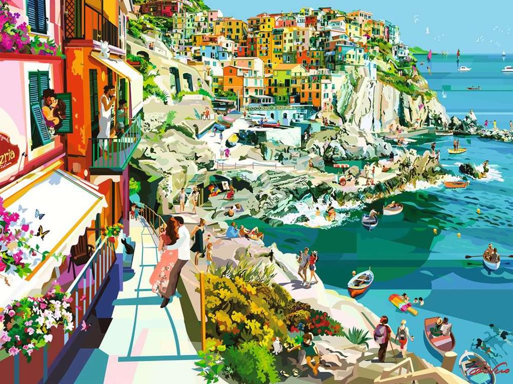 RAVENSBURGER PUZZLE ROMANCE IN CINQUE TERRE 1500 PZ 00430