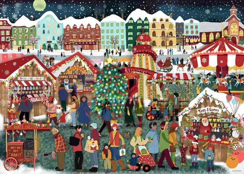 RAVENSBURGER PUZZLE MERCATINO DI NATALE 1000 PZ 00729