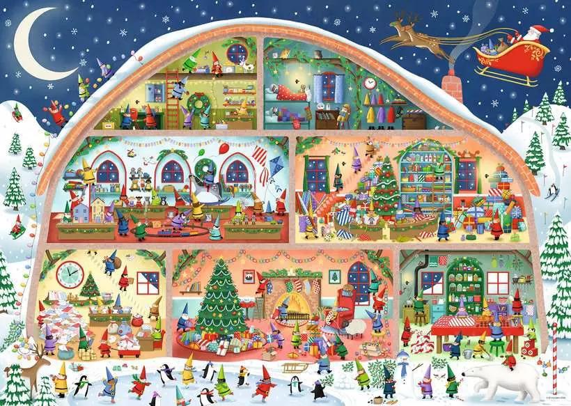 RAVENSBURGER PUZZLE IL LABORATORIO DI BABBO NATALE 1000 PZ 01268