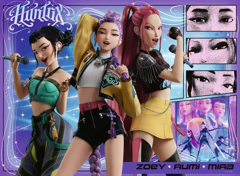 RAVENSBURGER PUZZLE K-POP DEMON HUNTERS XXL 100 PZ 12002222