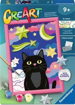 RAVENSBURGER CREART SERIE D - GATTO CON GESSO 3D 23266