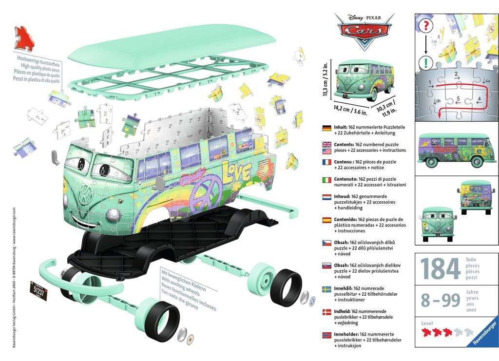 RAVENSBURGER  VOLKSWAGEN T1 CARS FILLMORE 11185