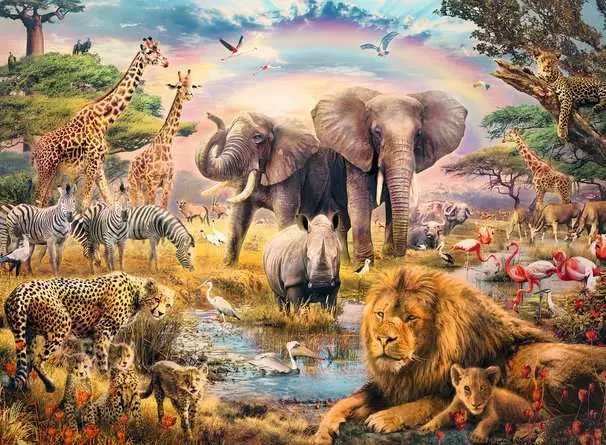 RAVENSBURGER PUZZLE LA SAVANA AFRICANA XXL 100 PZ 13284