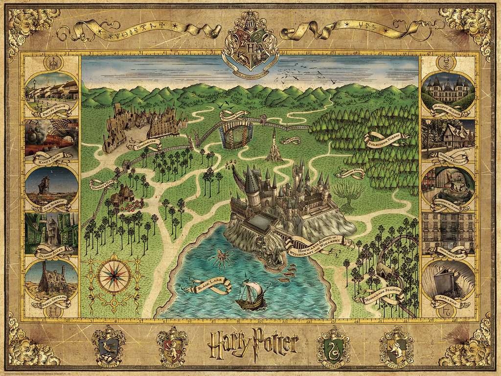 RAVENSBURGER  MAPPA DI HOGWARTS 16599