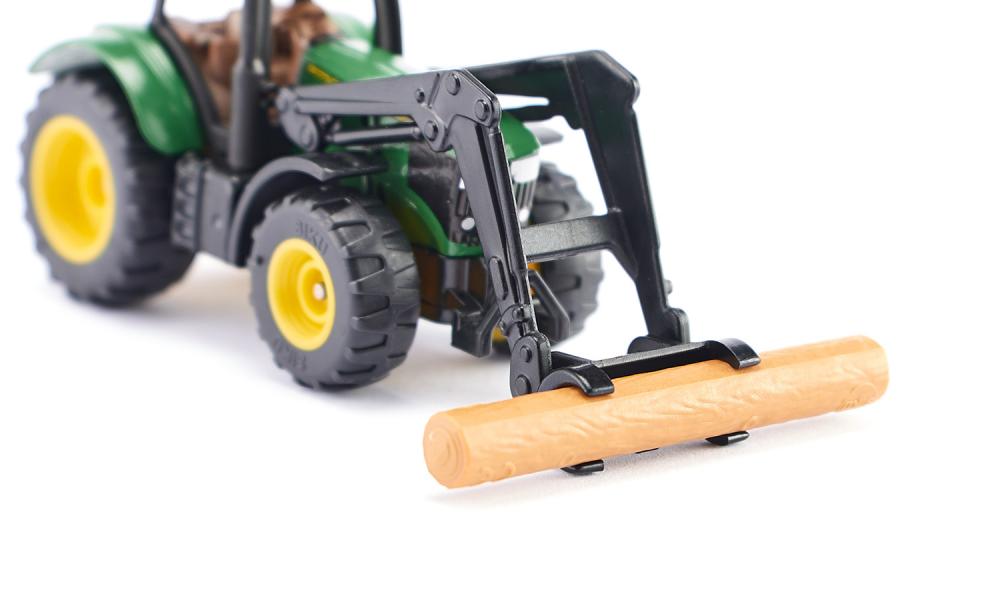 SIKU JOHN DEERE CON PINZA PORTA TRONCHI 1540