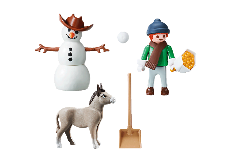 PLAYMOBIL SPIRIT SNIPS, SENOR CAROTA E IL PUPAZZO DI NEVE 70398