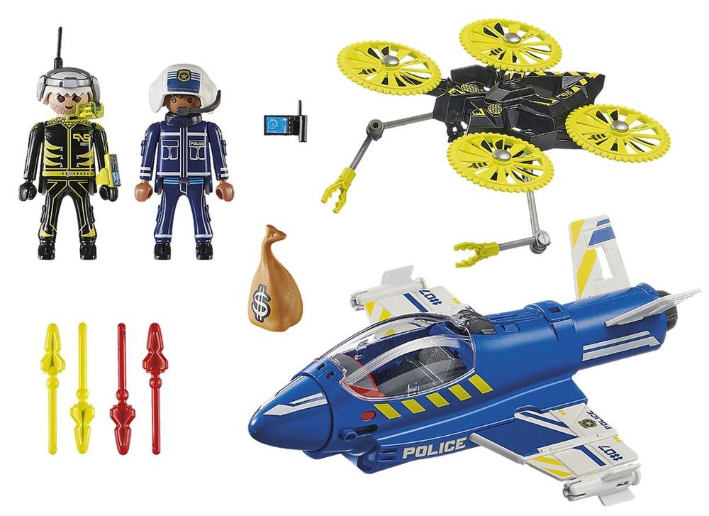 PLAYMOBIL JET DELLA POLIZIA E DRONE 70780