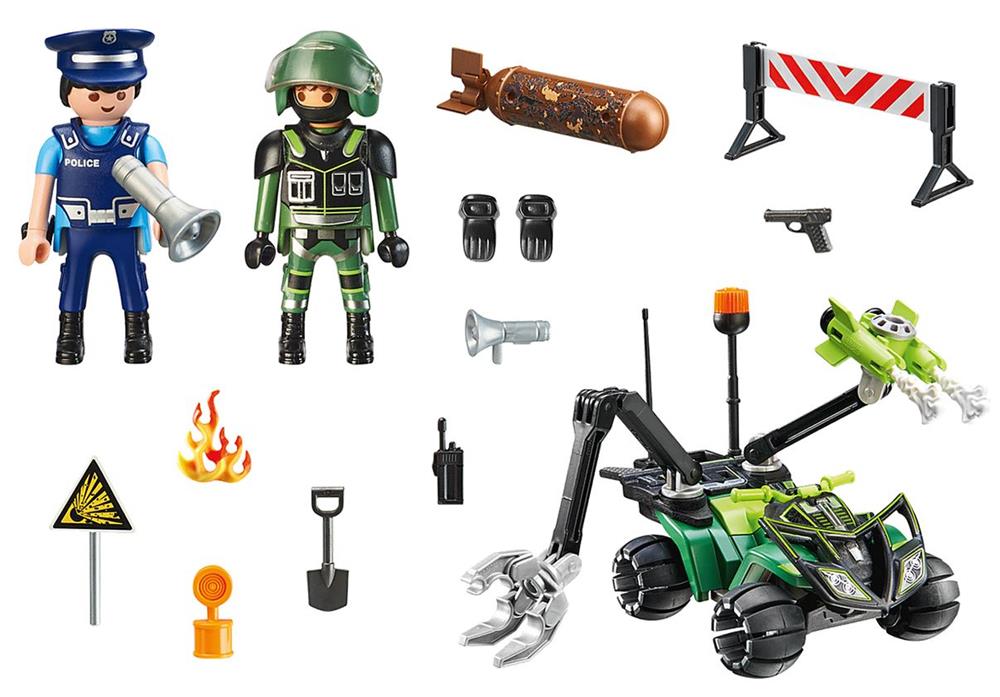 PLAYMOBIL STARTER PACK POLIZIA: ARTIFICIERI IN AZIONE 70817