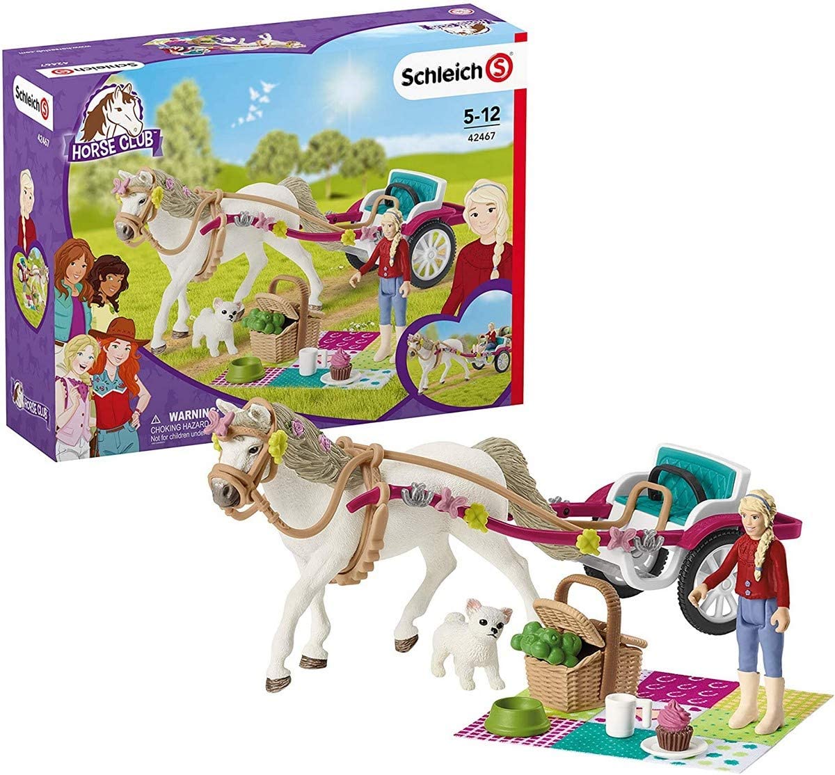 SCHLEICH HORSE CLUB CARROZZA CON CAVALLO 42467