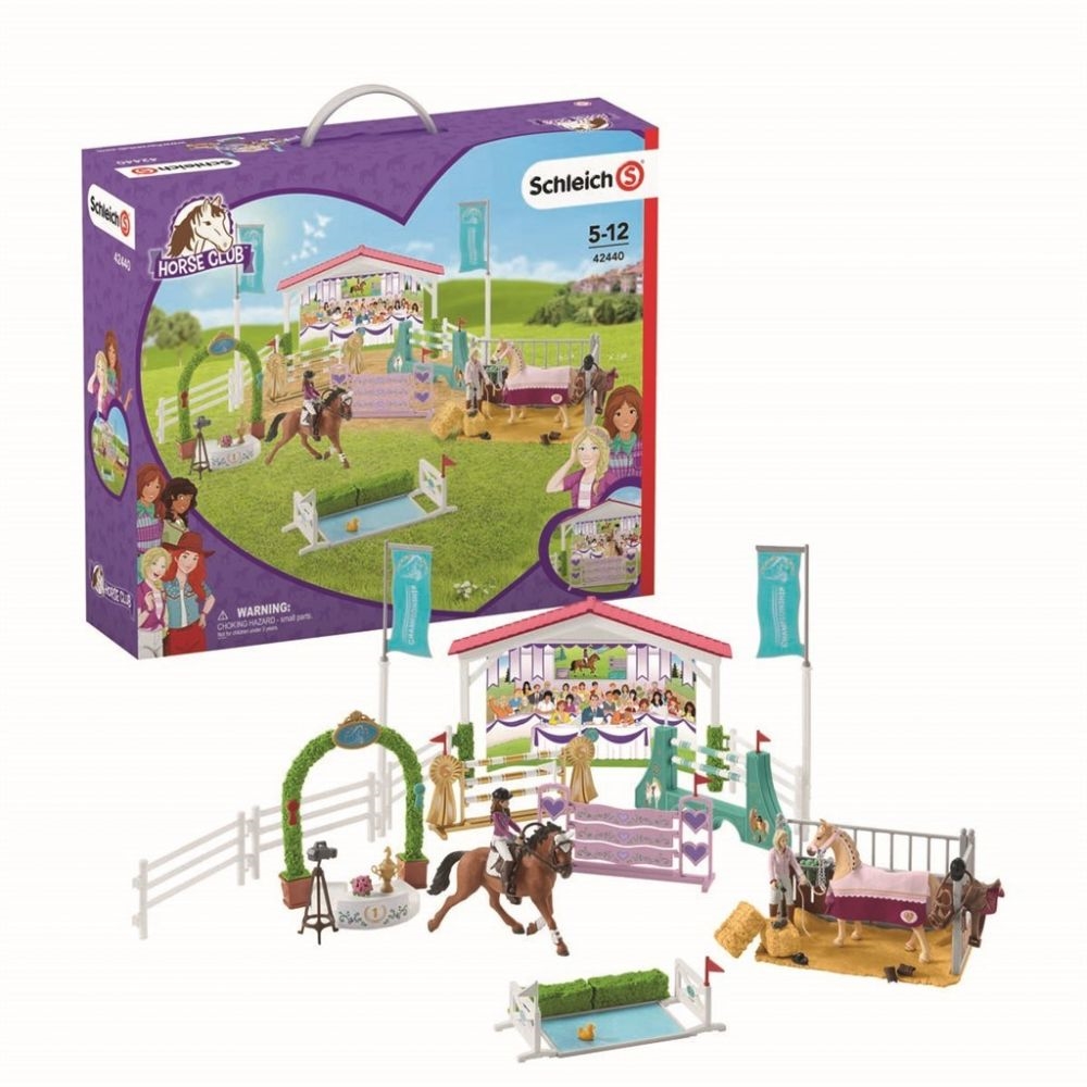 SCHLEICH HORSE CLUB GRANDE CONCORSO DI EQUITAZIONE CON SOFIA E LISA 42440