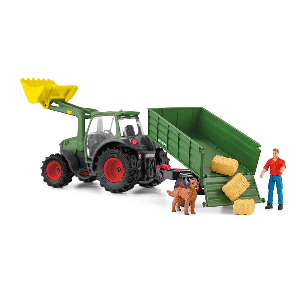 SCHLEICH TRATTORE CON RIMORCHIO 42608