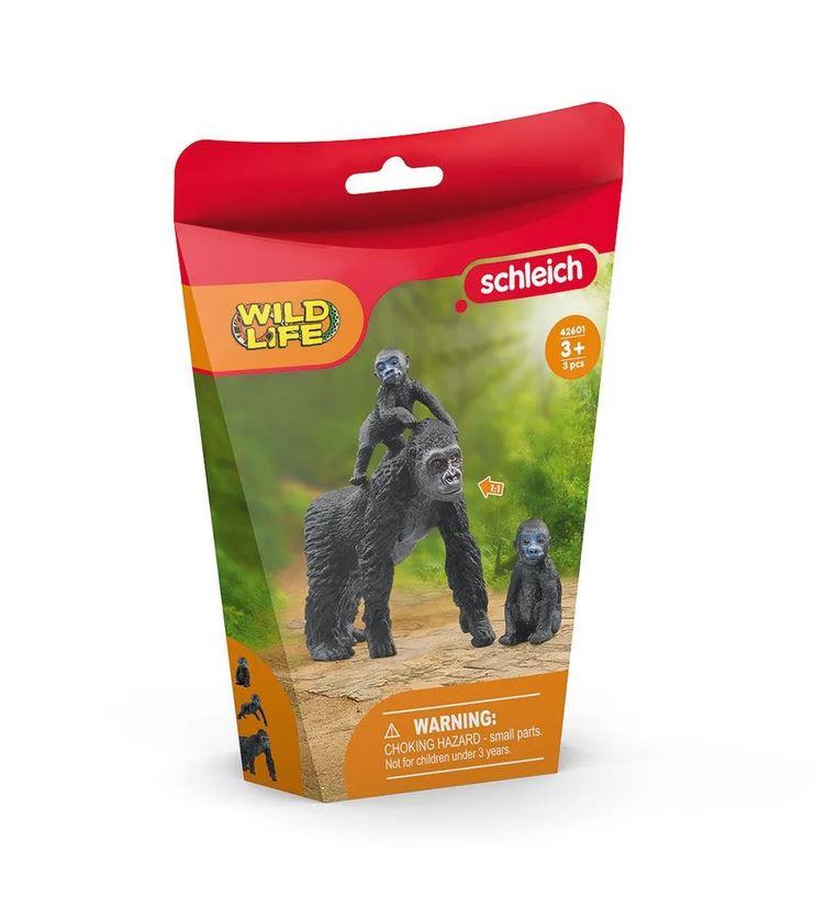 SCHLEICH FAMIGLIA DI GORILLA DI PIANURA 42601