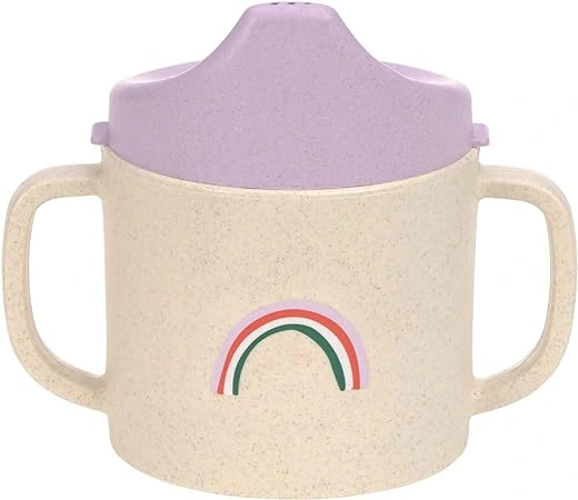 LÄSSIG SIPPY CUP PP/CELLULOSE HAPPY RASCALS HEART LAVENDER