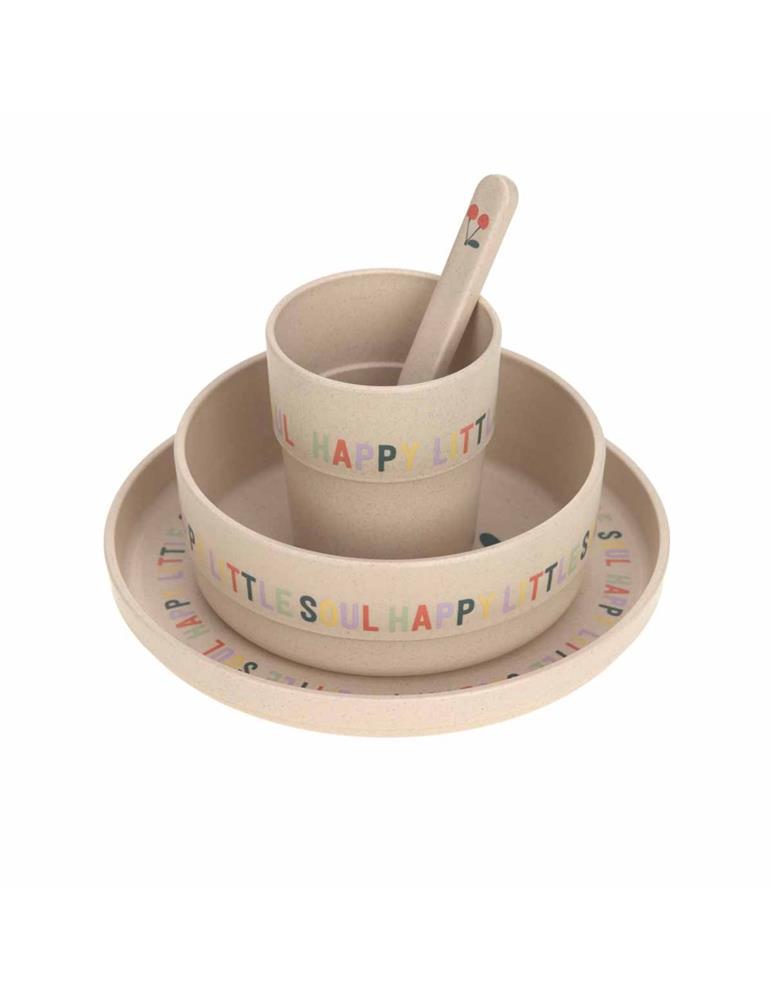 LÄSSIG SET PIATTI HAPPY FRUITS CHERRY