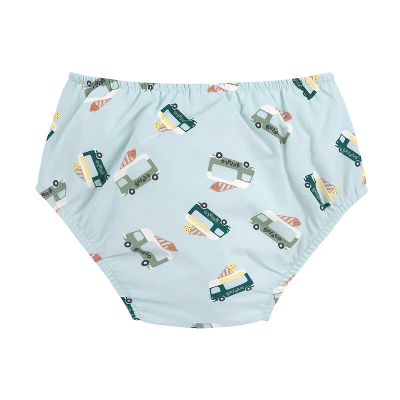 LÄSSIG SWIM COSTUME CONTENITIVO ICE CREAM TRUCK ILLUSION BLUE S/S 6+ MESI