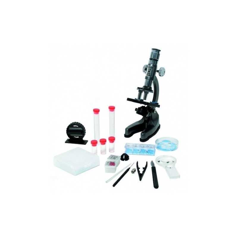 EDU-TOYS VALIGETTA MICROSCOPIO ZOOM IN METALLO IP96168