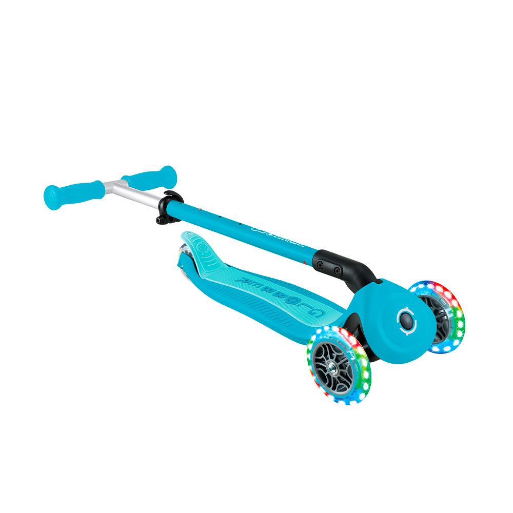 GLOBBER GO-UP ACTIVE LIGHTS 360° - AQUA IDD749-300