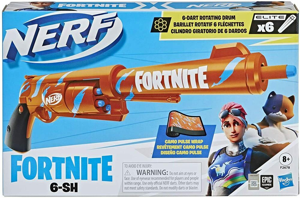 HASBRO NERF 6 SHOOTER