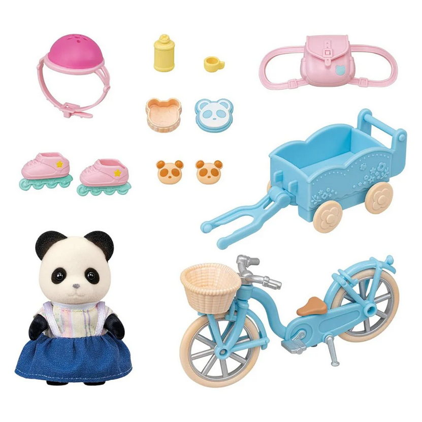 SYLVANIAN SET BICI E PATTINI: RAGAZZA PANDA 5652