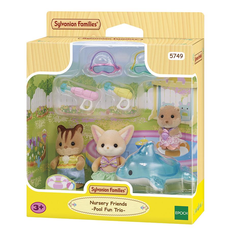 SYLVANIAN FAMILIES AMICI DELL'ASILO - TRIO IN PISCINA 5749