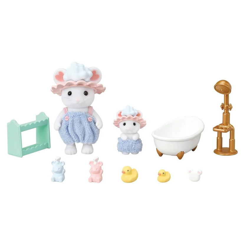 SYLVANIAN ORA DEL BAGNO - FRATELLI TOPINO MARSHMALLOW 5805 SYLVANIAN ORA DEL BAGNO - FRATELLI TOPINO MARSHMALLOW 5805