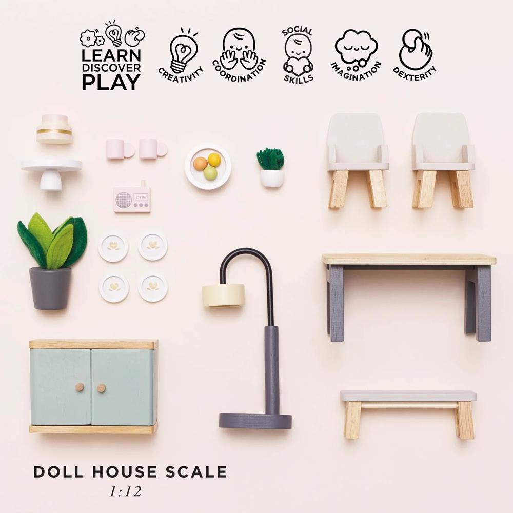 LE TOY VAN SALA DA PRANZO DAISYLANE - SET 18 PZ ME056