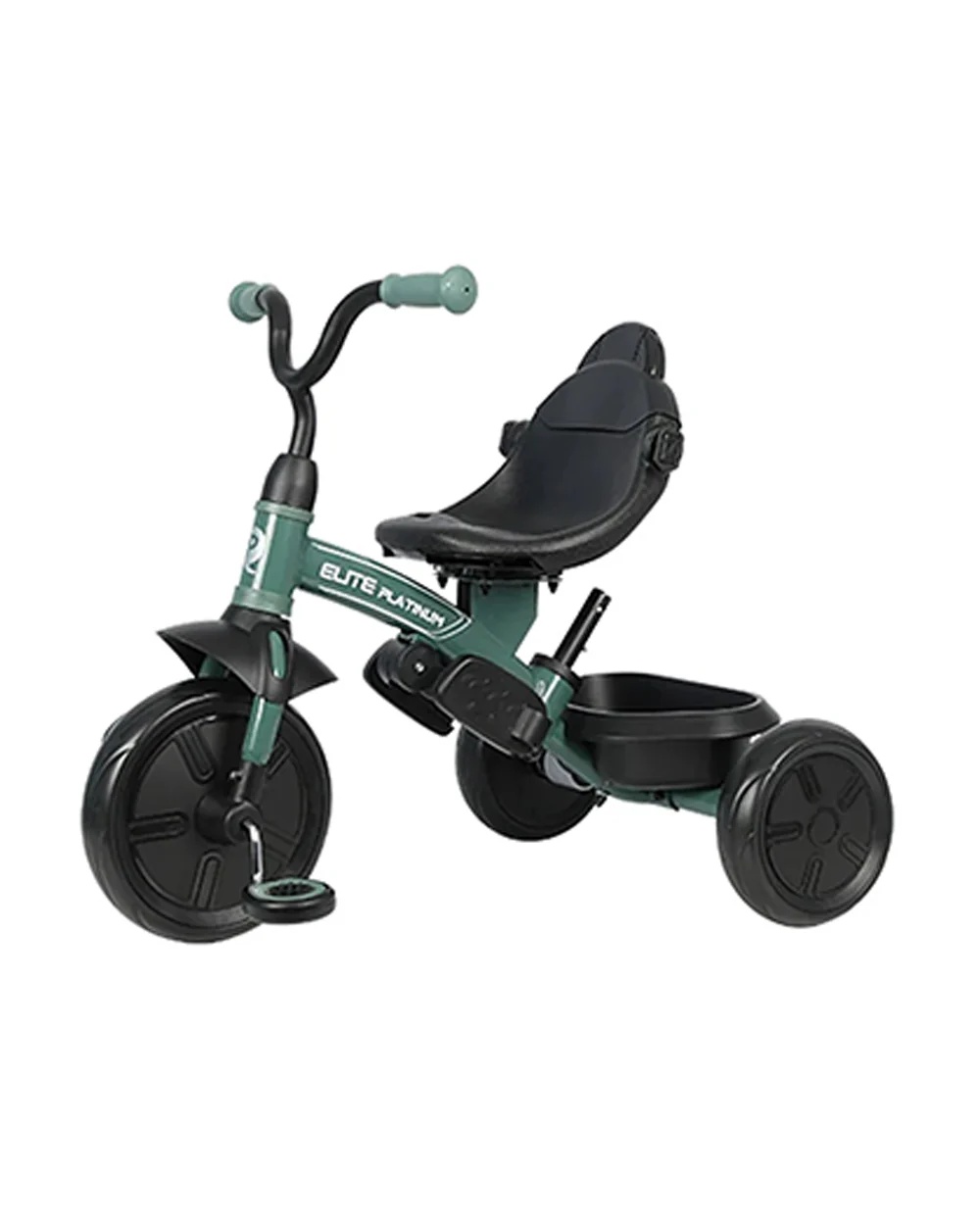 QPLAY TRICYCLE ELITE PLATIN 6IN1 360 GREEN