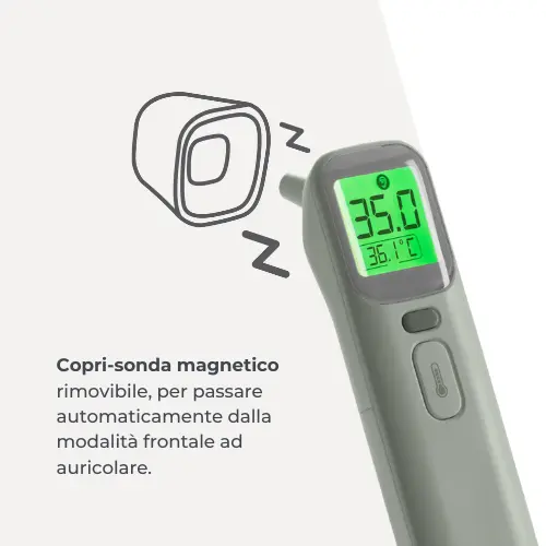 NUVITA TERMOMETRO DIGITALE FRONTALE E AURICOLARE 2075