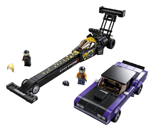 LEGO SPEED CHAMPIONS MOPAR DODGE//SRT TOP FUEL DRAGSTER E 1970 DODGE CHALLENGER T/A 76904