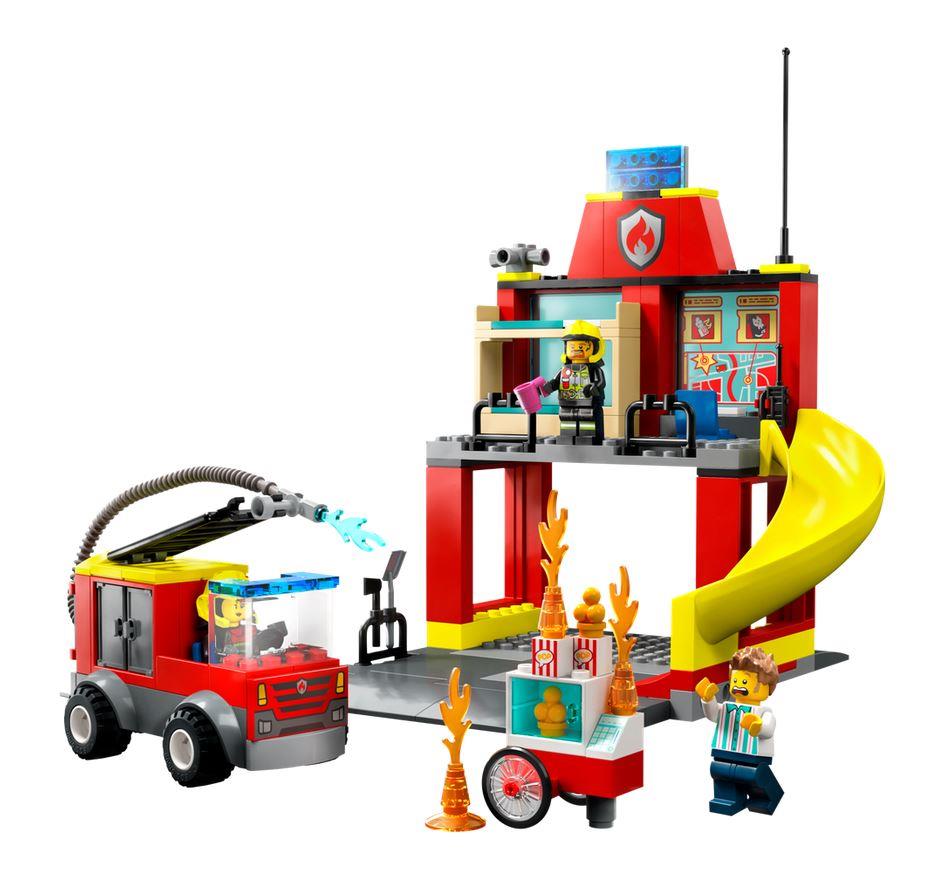 LEGO CITY CASERMA DEI POMPIERI E AUTOPOMPA 60375