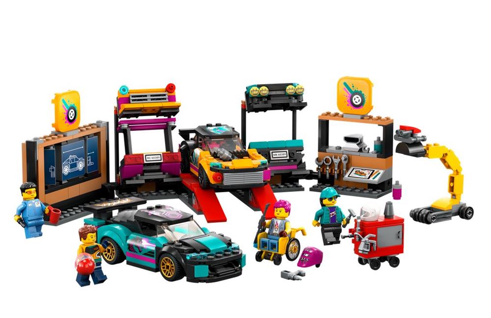 LEGO CITY GARAGE AUTO PERSONALIZZATO 60389