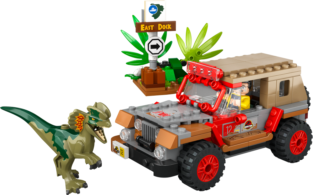 LEGO JURASSIC WORLD L’AGGUATO DEL DILOFOSAURO 76958