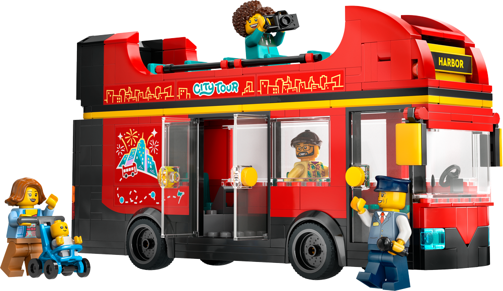 LEGO CITY AUTOBUS TURISTICO ROSSO A DUE PIANI 60407