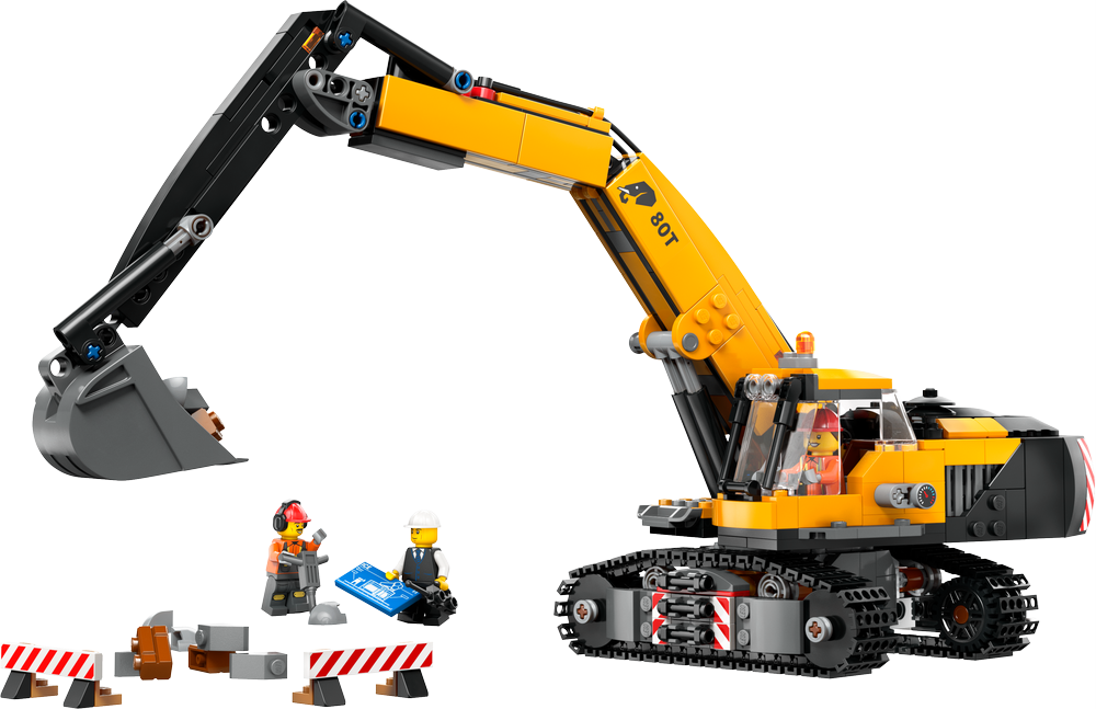 LEGO CITY ESCAVATORE DA CANTIERE GIALLO 60420