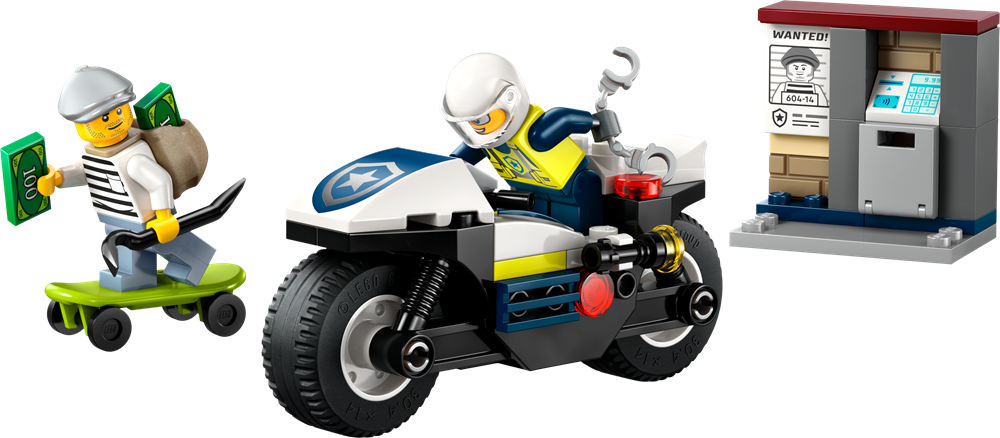 LEGO LEGO CITY INSEGUIMENTO DELLA MOTO DELLA POLIZIA 60455
