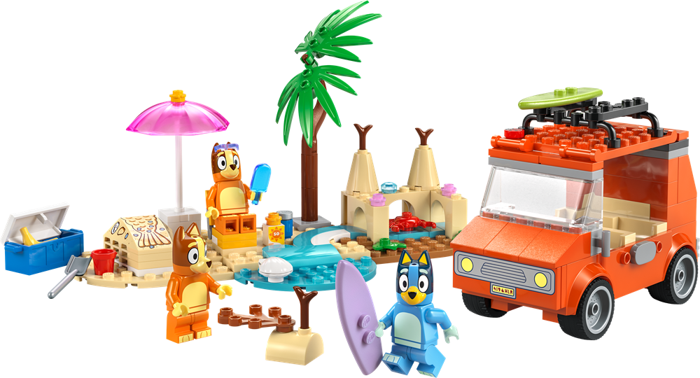 LEGO BLUEY VACANZA SULLA SPIAGGIA DELLA FAMIGLIA DI BLUEY 11202