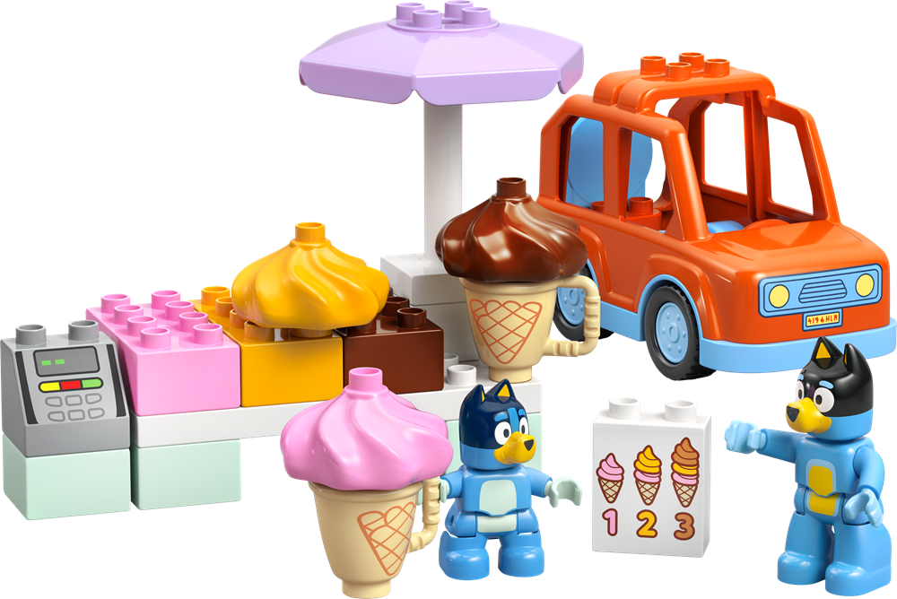 LEGO DUPLO BLUEY VISITA ALLA GELATERIA DI BLUEY 10458