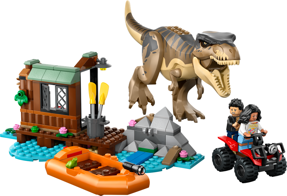 LEGO JURASSIC WORLD FUGA SUL FIUME DAL T. REX 76975