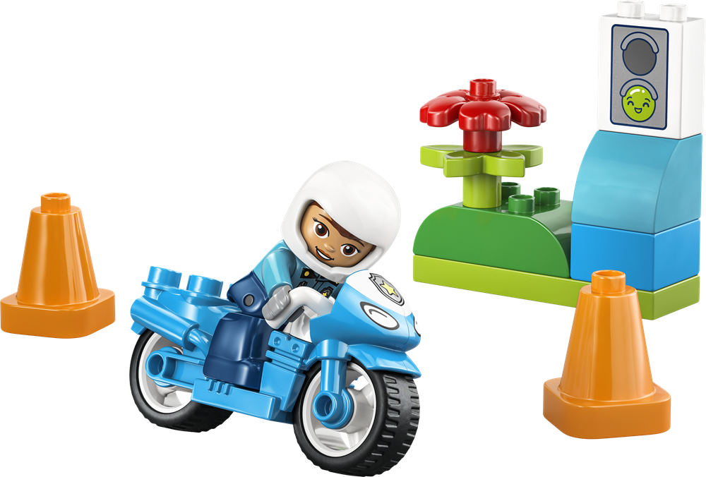 LEGO DUPLO TOWN MOTOCICLETTA BLU DELLA POLIZIA 10471