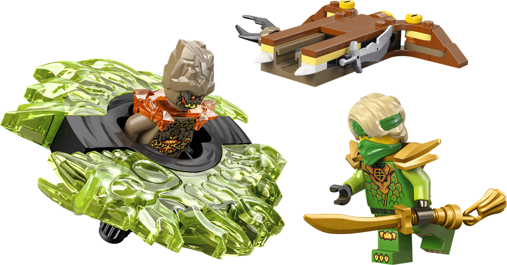 LEGO NINJAGO LLOYD CONTRO SPINNER MOSTRO DELLA TERRA 71850