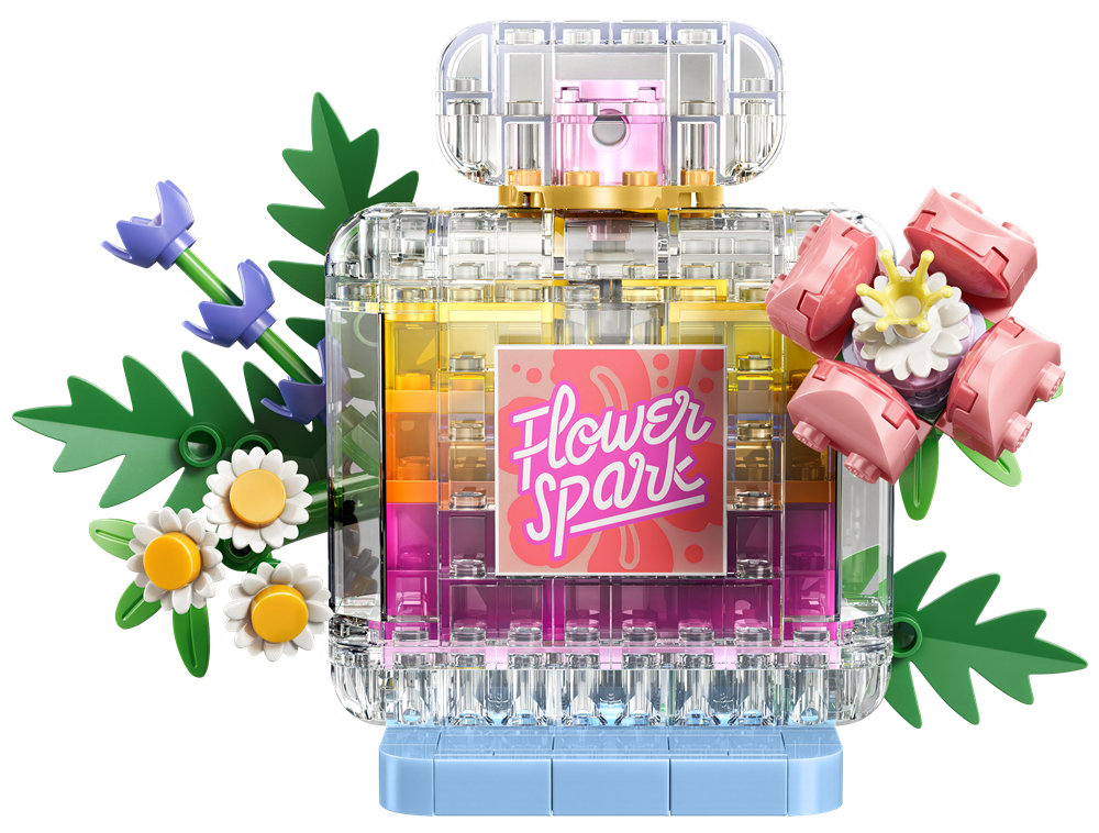 LEGO CREATOR BOCCETTA DI PROFUMO CON DECORAZIONE FLOREALE 31383
