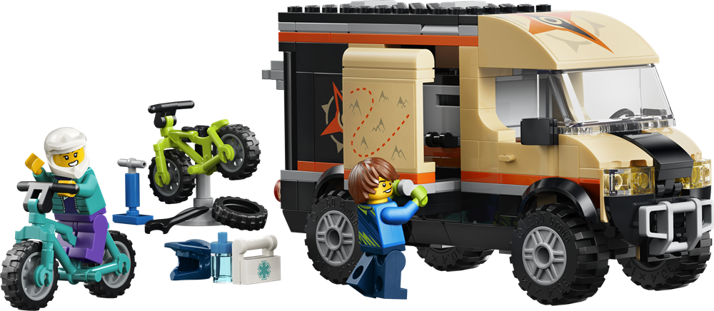 LEGO CITY FURGONE DELLE AVVENTURE PER MOUNTAIN BIKE 60512