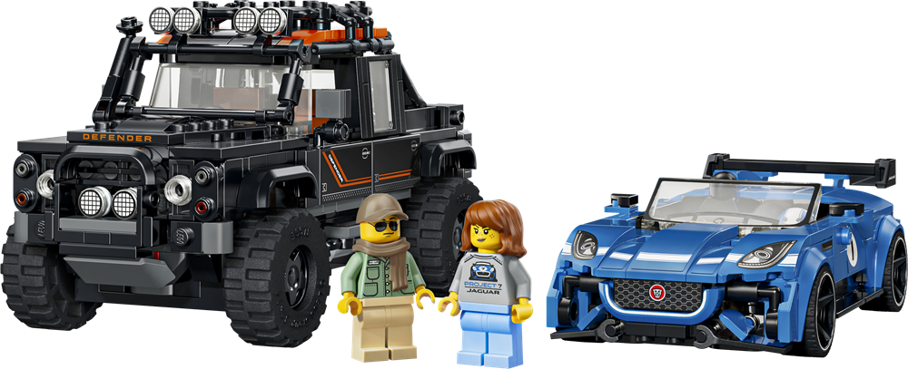 LEGO SPEED CHAMPIONS JAGUAR PROJECT 7 E LAND ROVER DEFENDER 77264